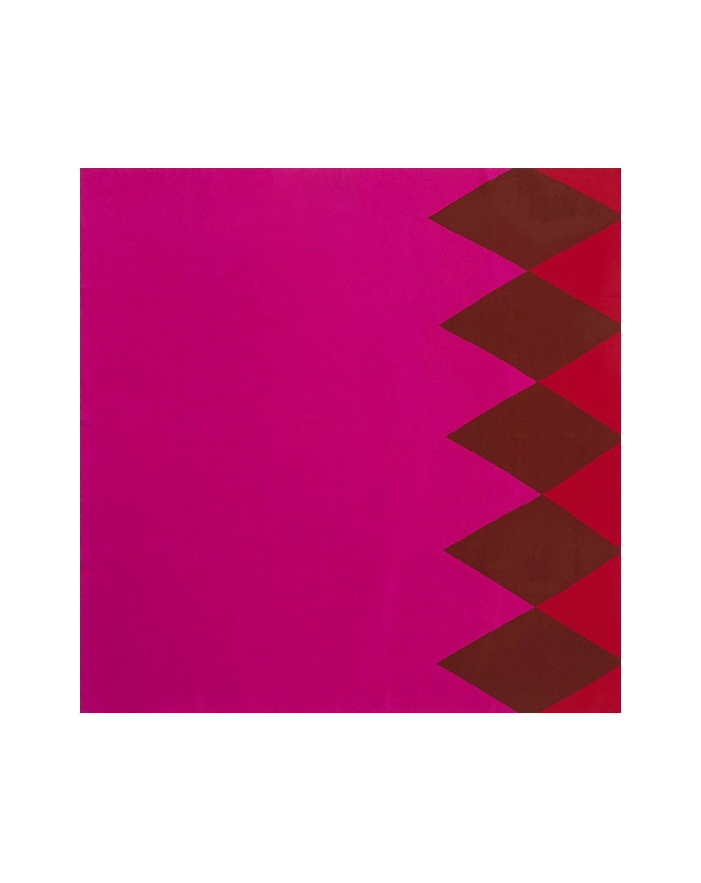 Diamond silk square - Fuchsia