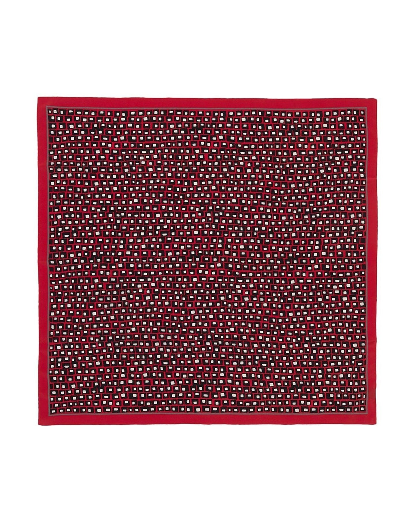 Arty silk square - Rubis