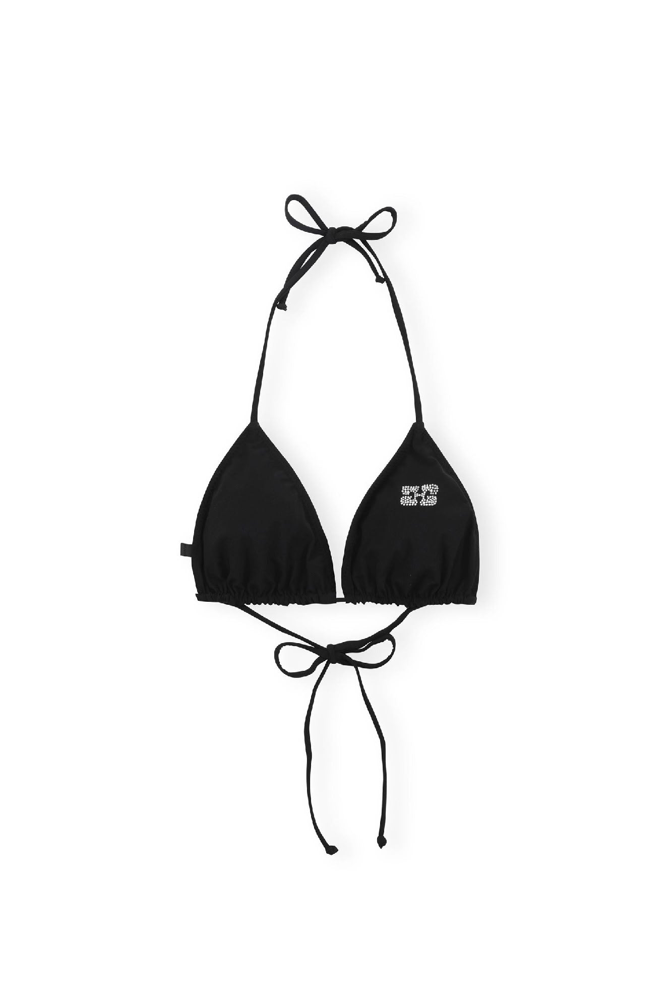 Haut de bikini à cordons - Black
