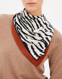 Tigre silk square - Canvas