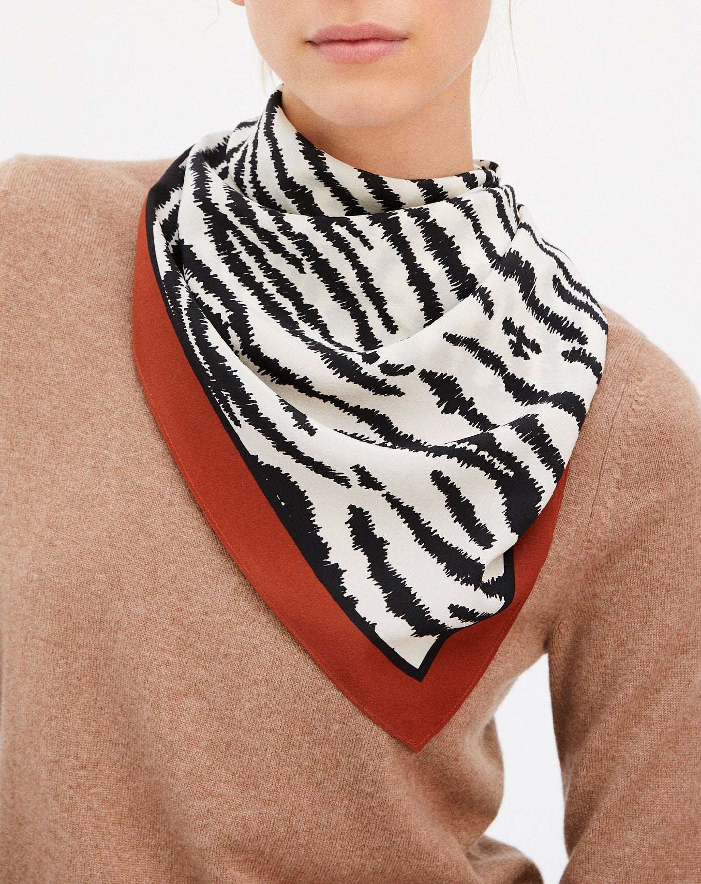 Tigre silk square - Canvas