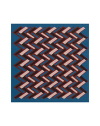 Chevron silk square - Tropique