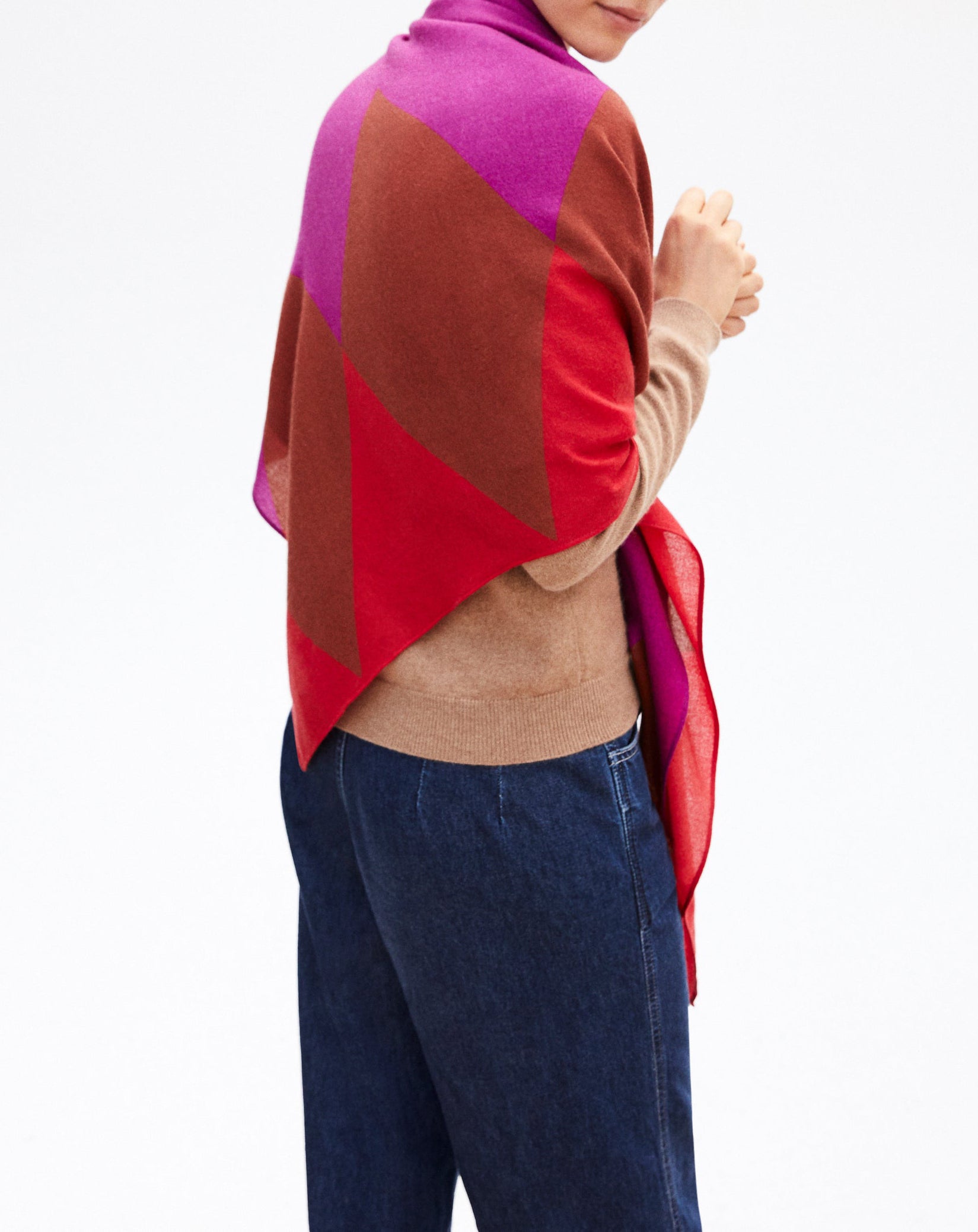 Cashmere diamond square - Multicolour