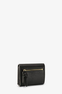 Portefeuille Bou Trifold en cuir - Black