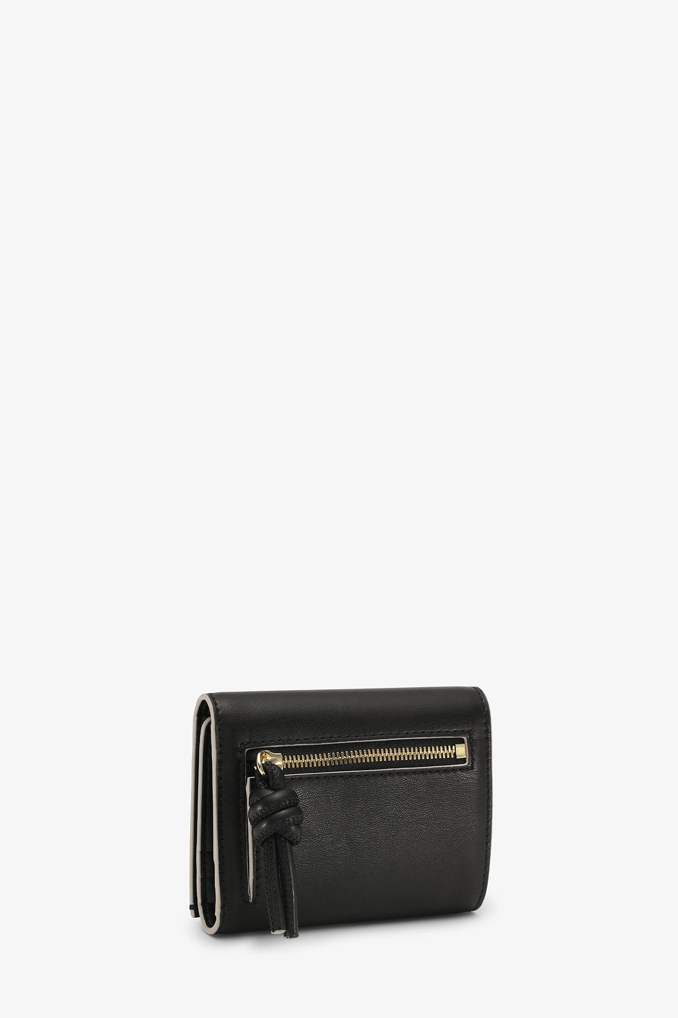 Portefeuille Bou Trifold en cuir - Black