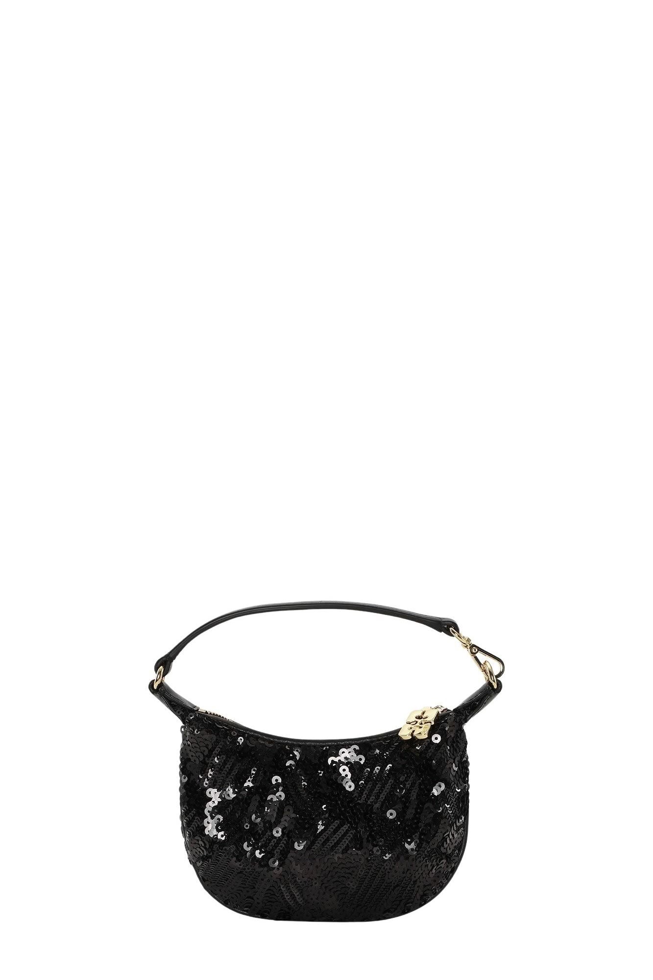 Pochette Butterfly Mini Flat Sequin - Black