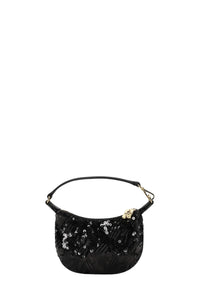 Pochette Butterfly Mini Flat Sequin - Black