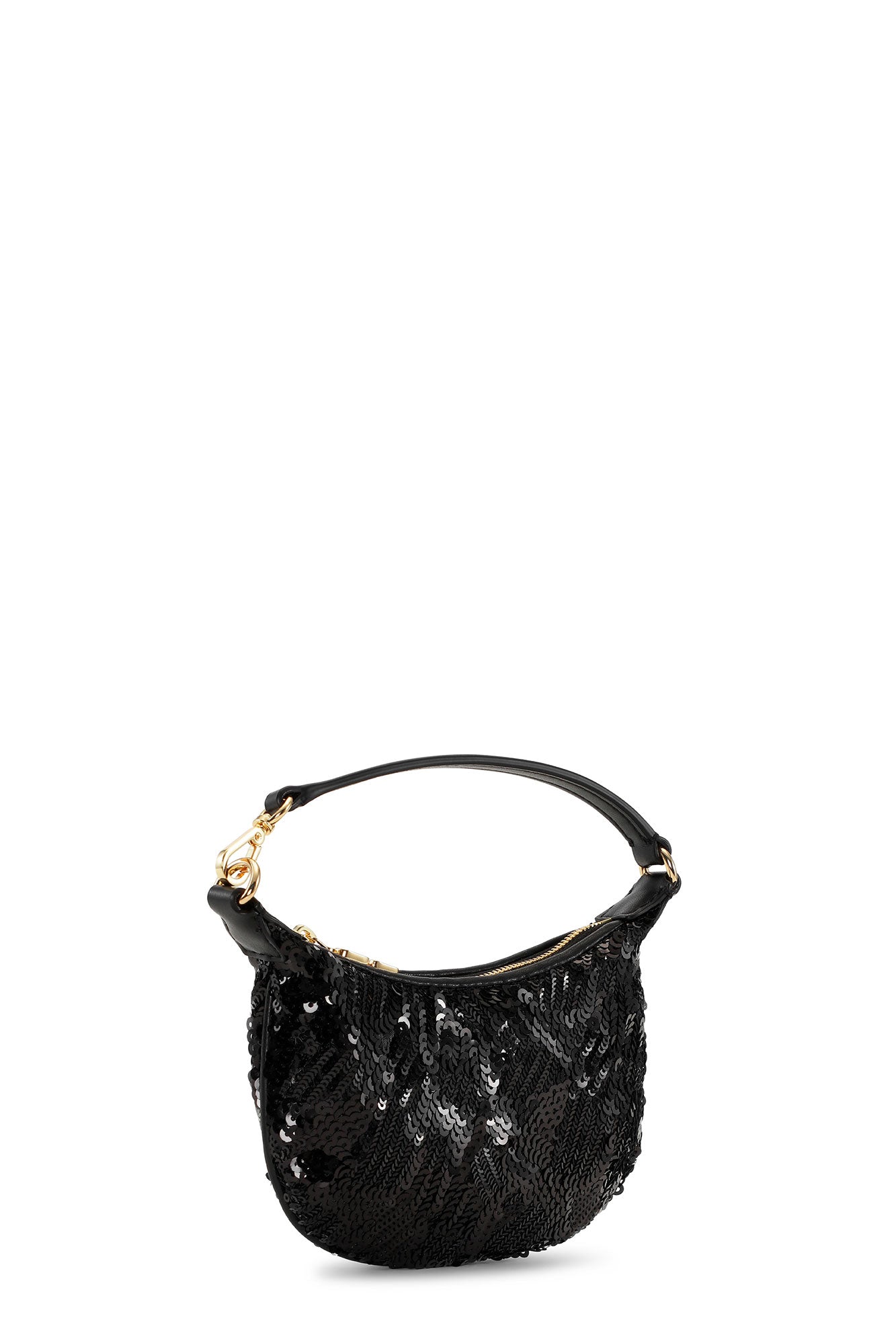Pochette Butterfly Mini Flat Sequin - Black