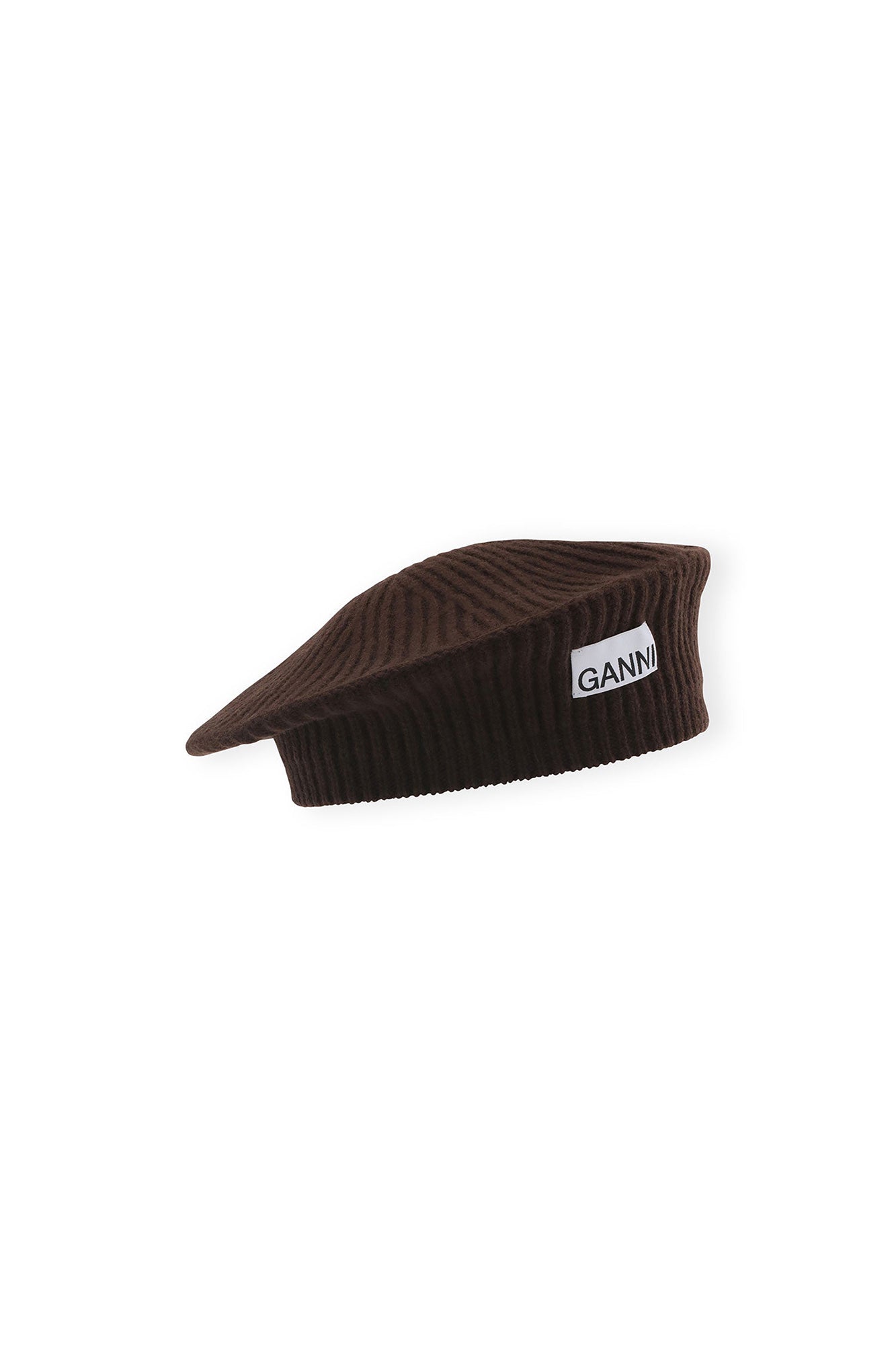 Béret structuré à côtes en laine - Hot Fudge