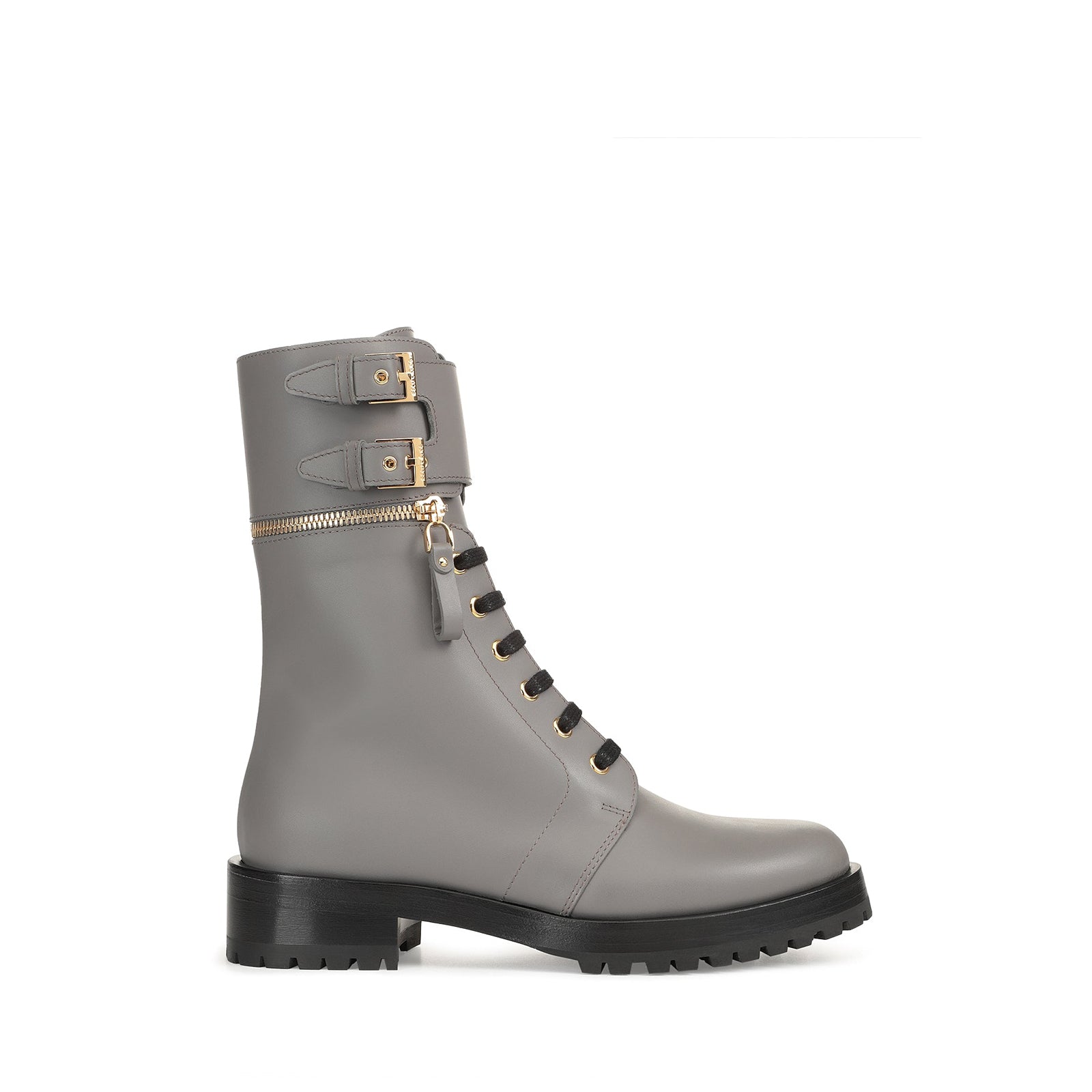 330€   Boots Midway en cuir - Foggy Grey