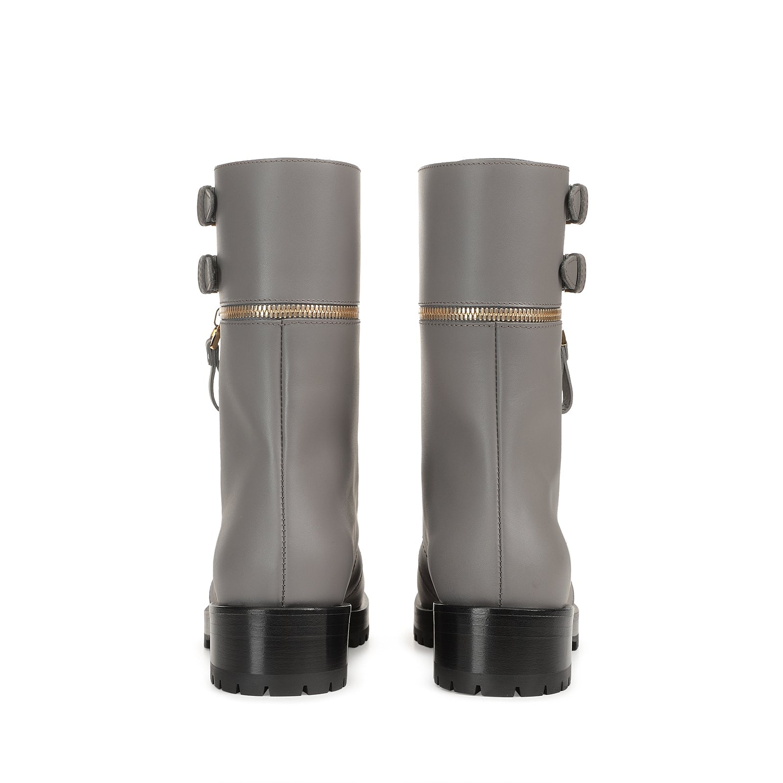 330€   Boots Midway en cuir - Foggy Grey