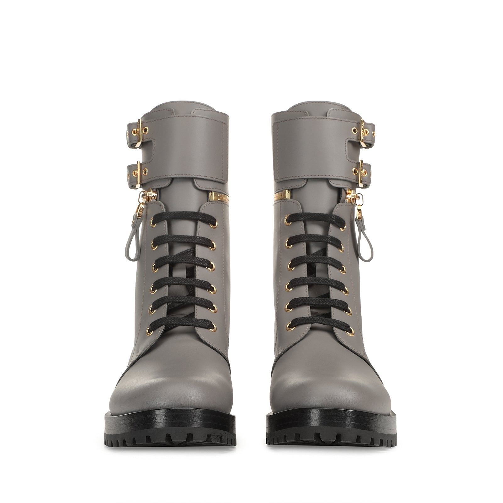 330€   Boots Midway en cuir - Foggy Grey