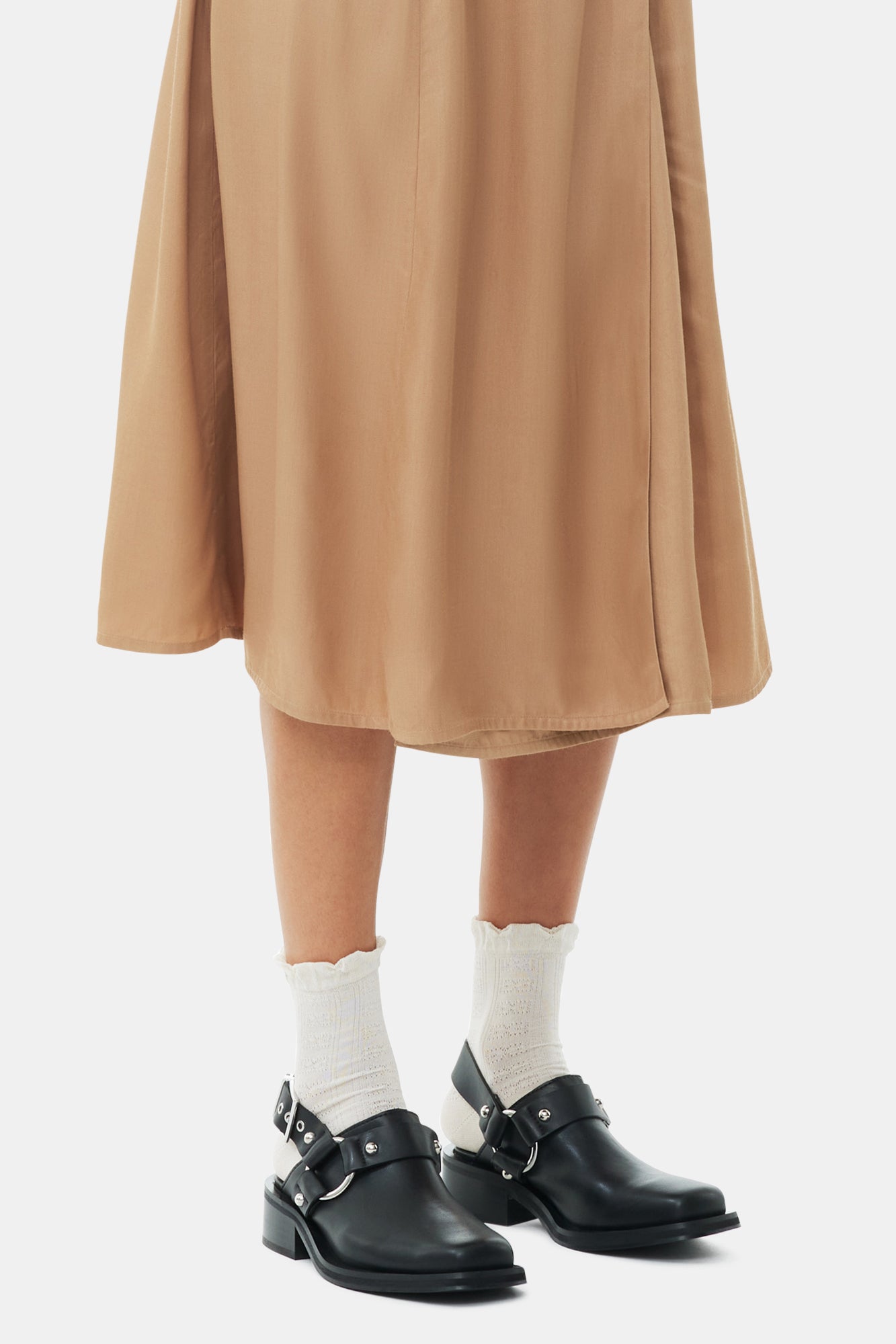 Chaussettes Off Short Ruffle - Egret