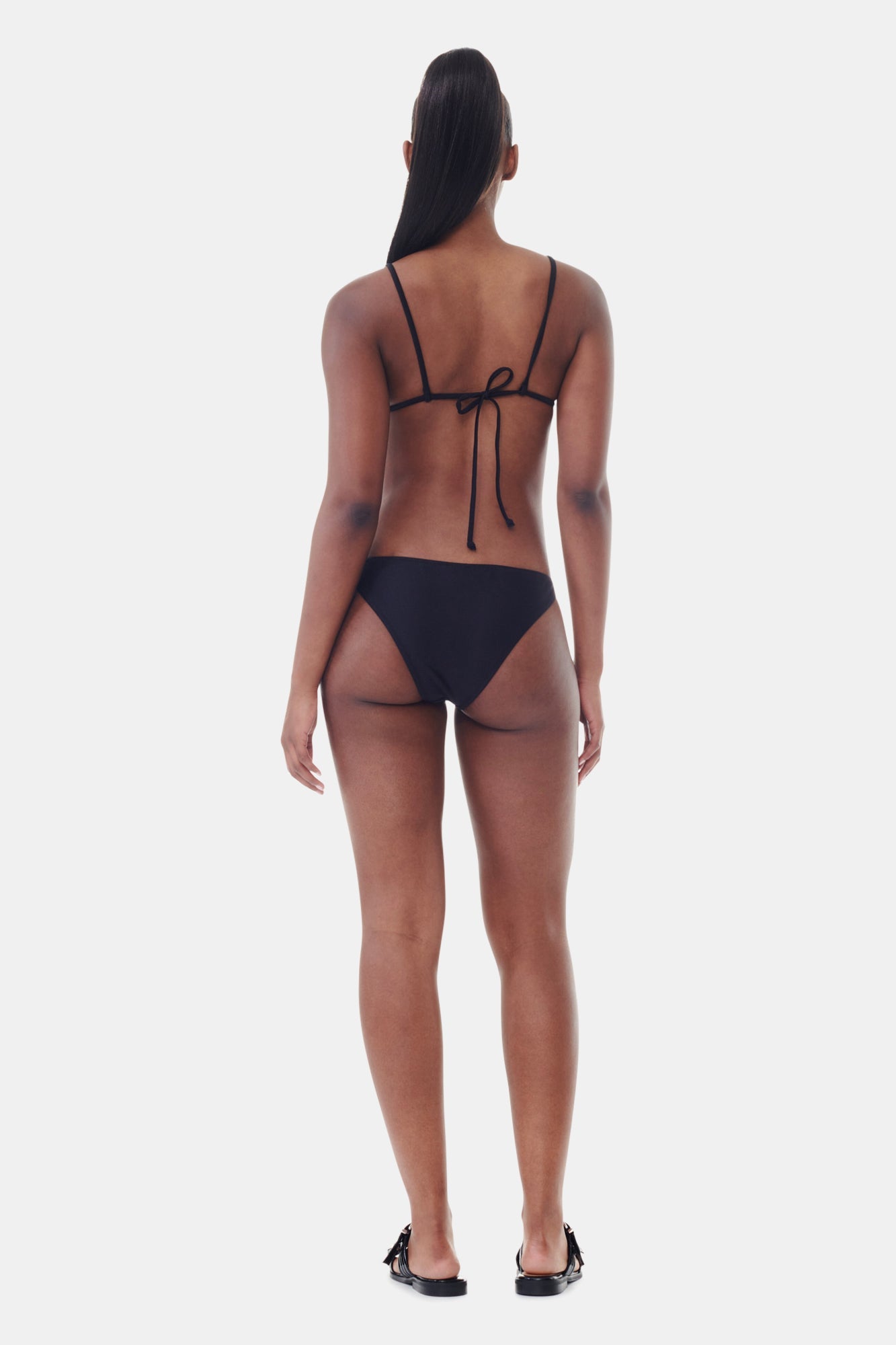 Haut de bikini à cordons Shine Swim - Black