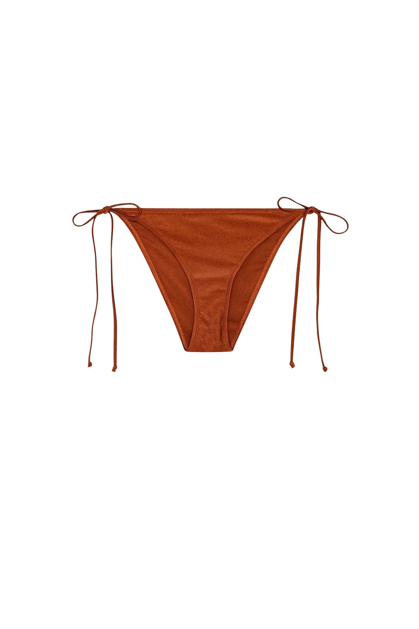 Bikini bottoms with tie fastening - Copper Brown
