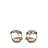 Sandales plates Suede Mermaid en cuir - Antracite