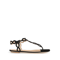 Sandales plates Suede Mermaid - Nero
