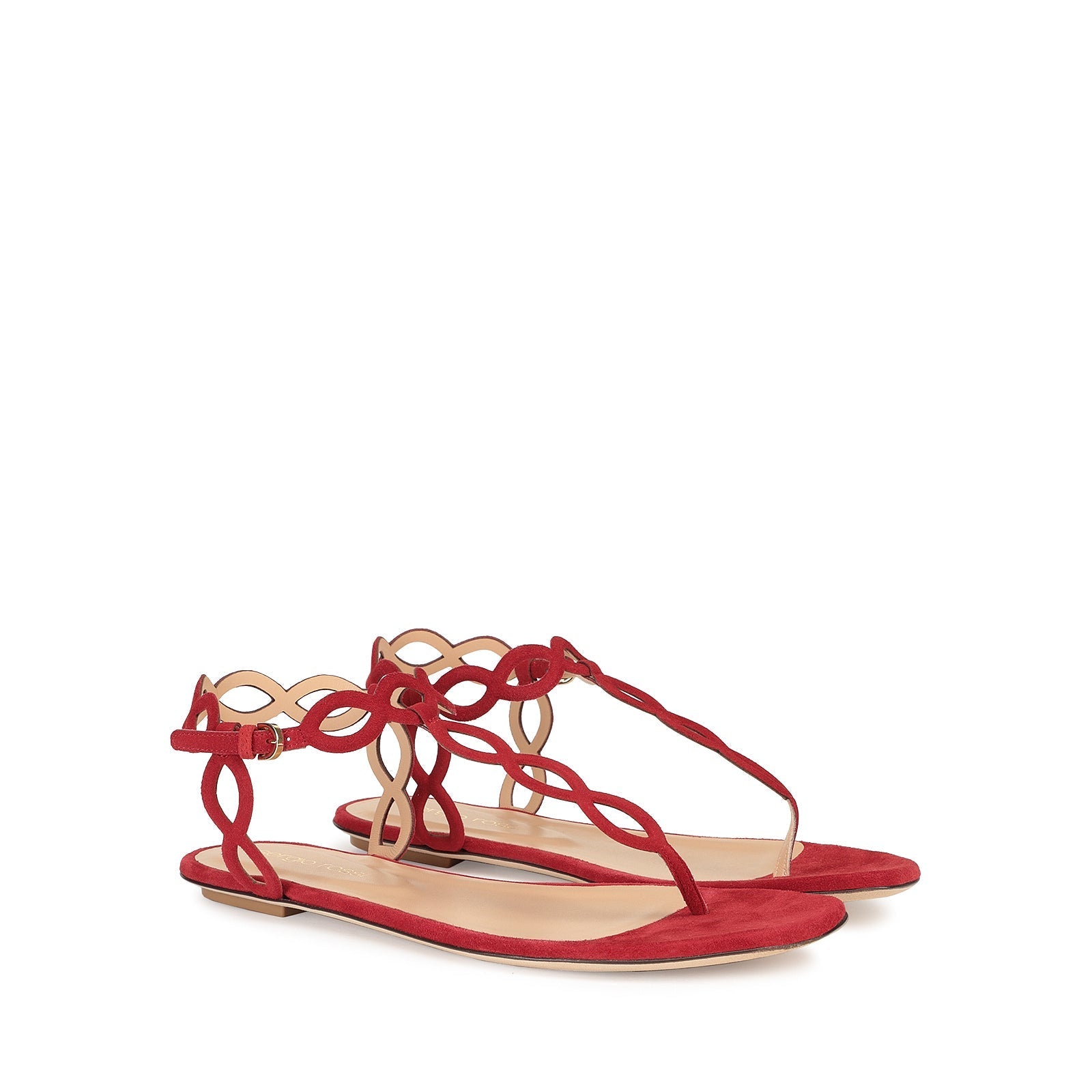 Sandales plates Suede Mermaid - Bloody Mary
