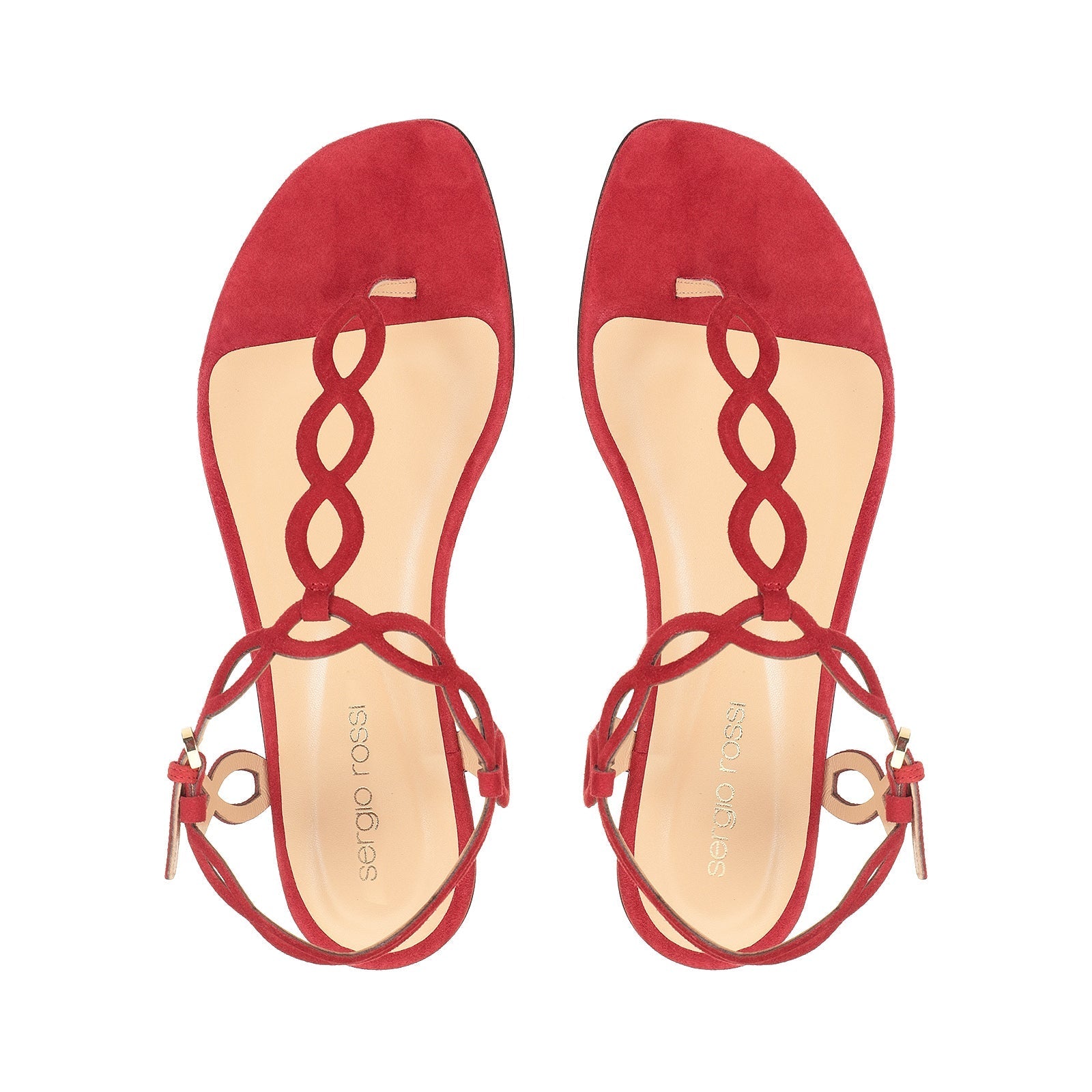 Sandales plates Suede Mermaid - Bloody Mary