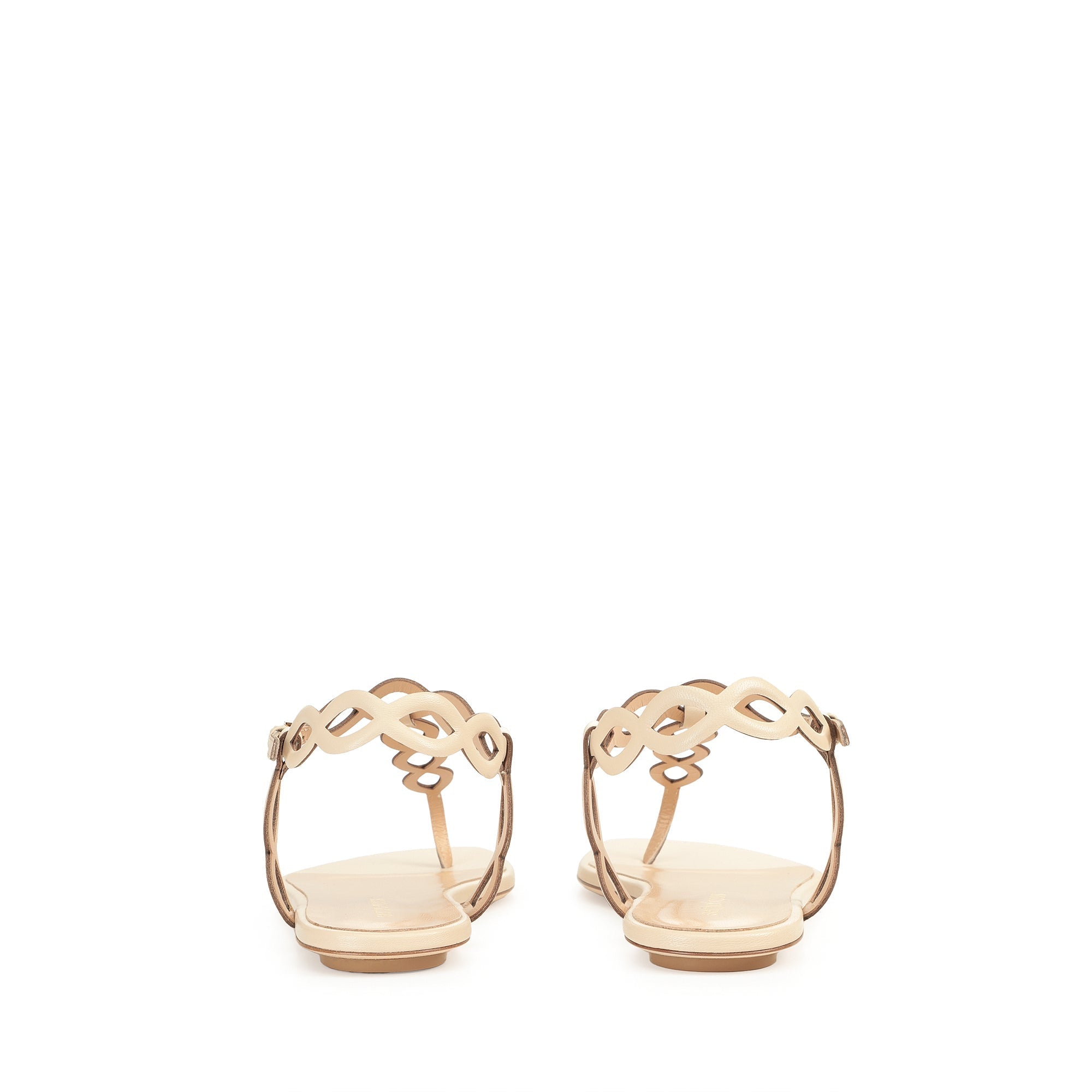 280€   Sandales plates Suede Mermaid en cuir - Chalk