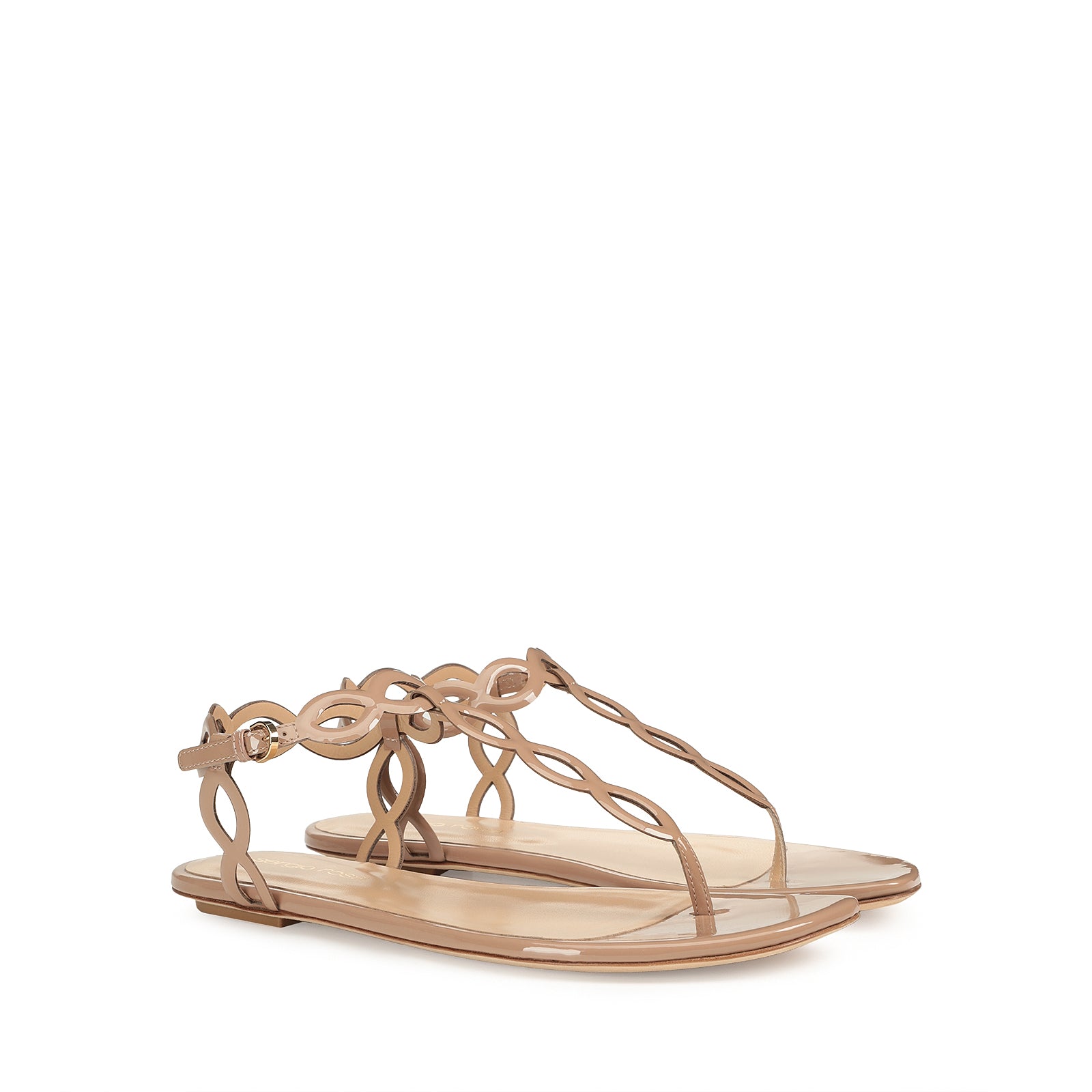Sandales plates Suede Mermaid - Skin