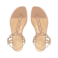 Sandales plates Suede Mermaid - Skin