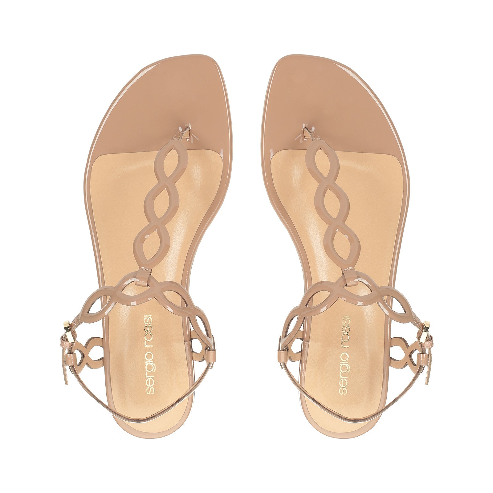 Sandales plates Suede Mermaid - Skin