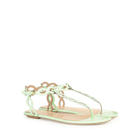 195€   Sandales plates Suede Mermaid en cuir verni - Apple