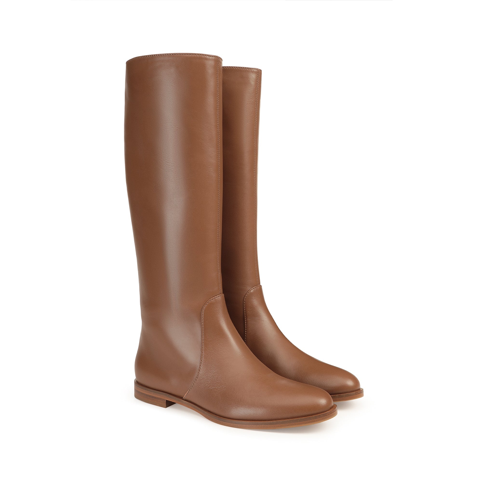 Bottes Chevallier en cuir - Caramel