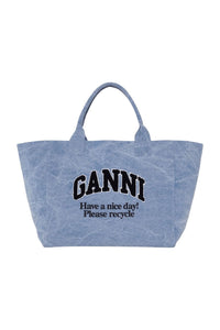 Grand sac cabas avec logo - Light Blue Vintage