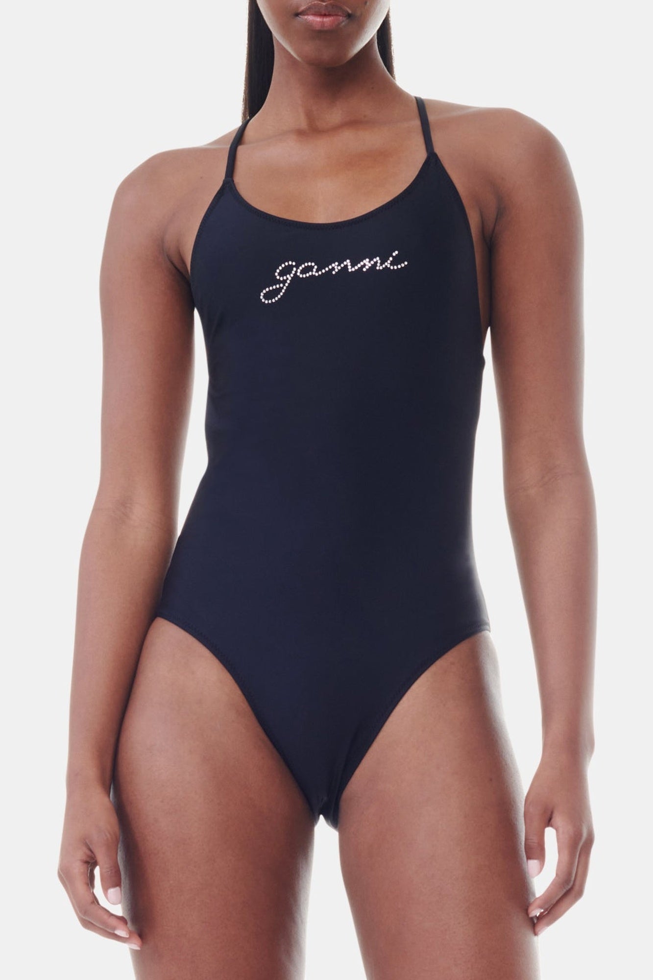 Maillot une pièce string - Black