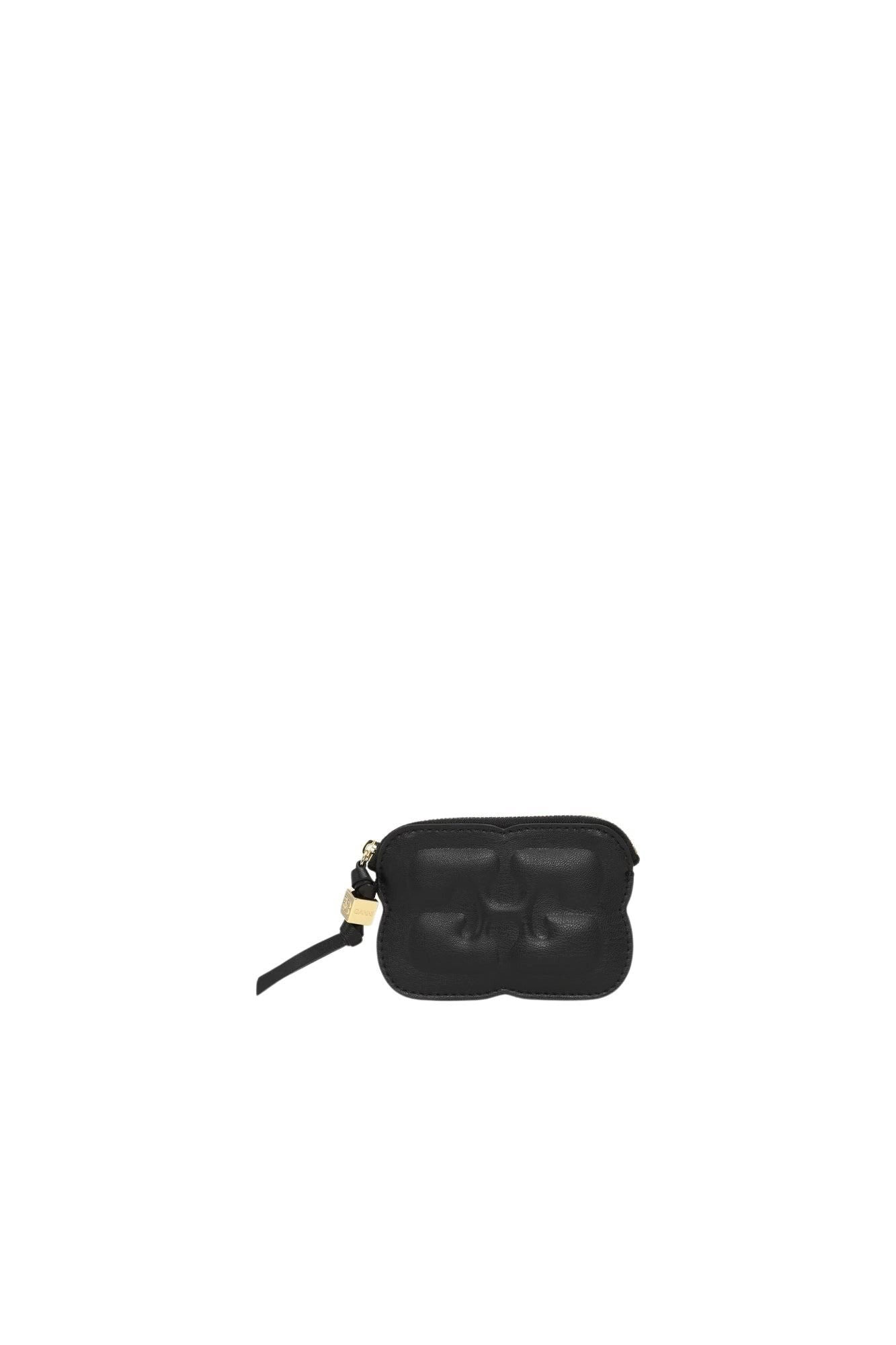 Portefeuille Bou à zip en cuir - Black
