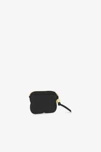 Portefeuille Bou à zip en cuir - Black