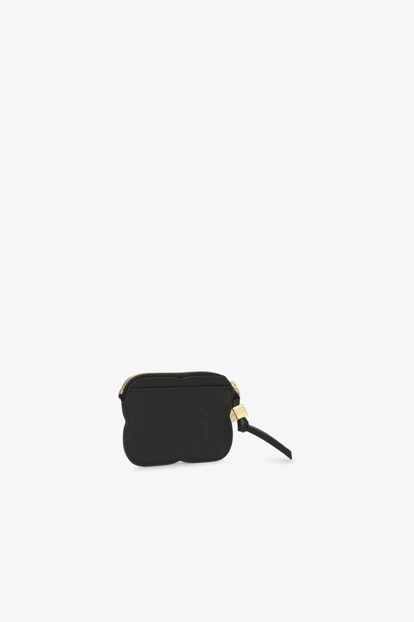 Portefeuille Bou à zip en cuir - Black