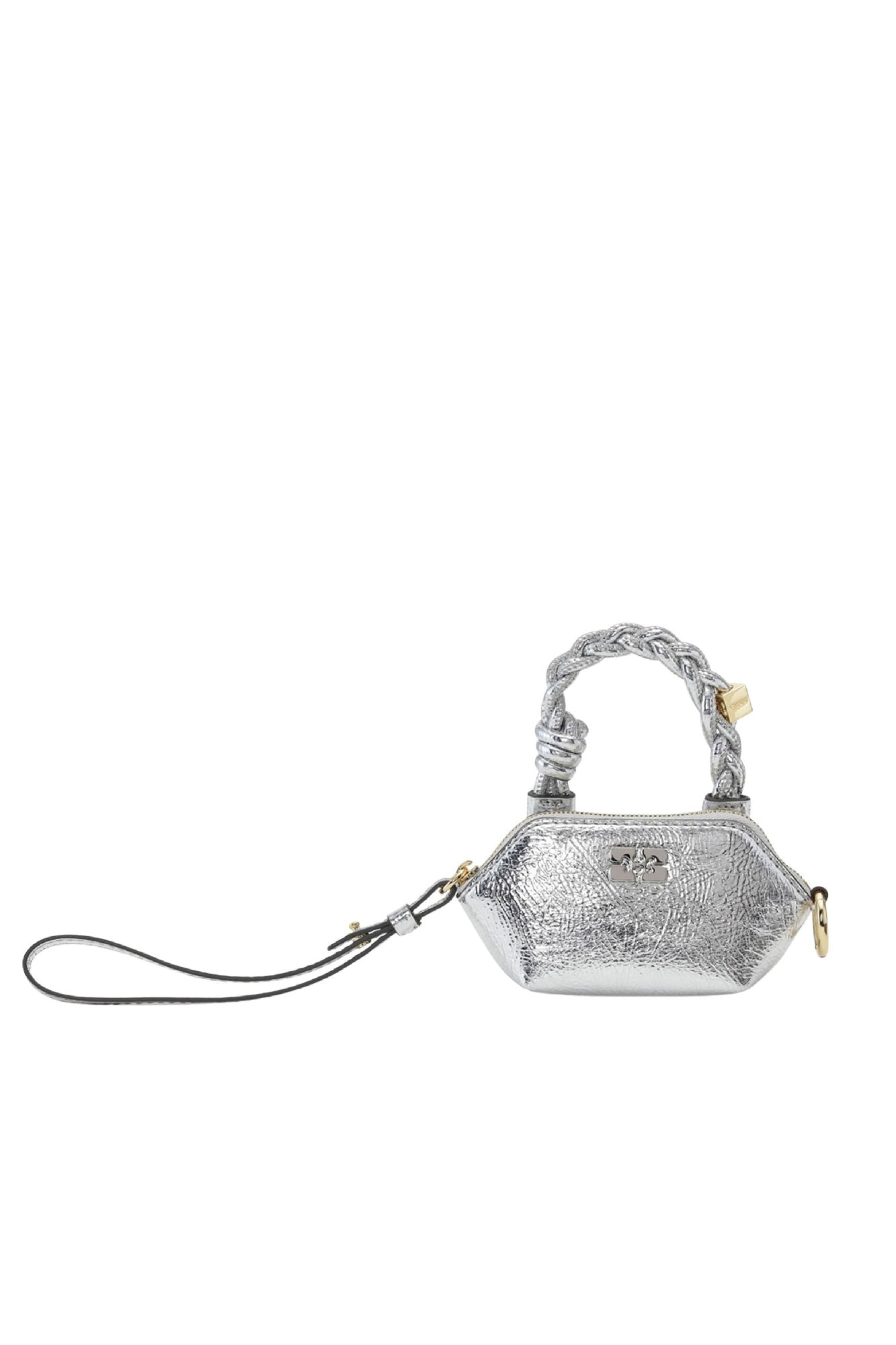 Sac nano Bou irirsé en cuir - Silver