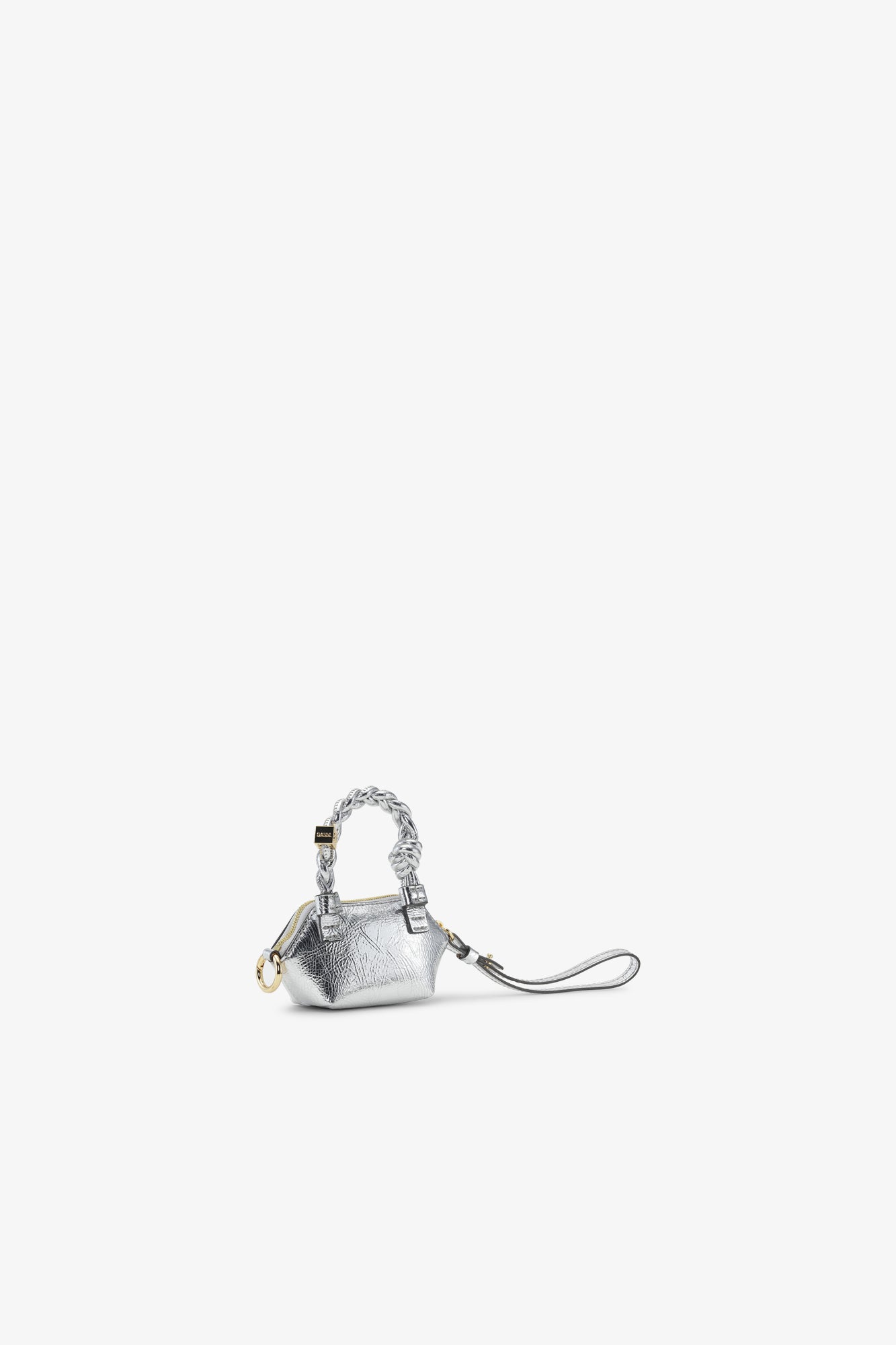 Sac nano Bou irirsé en cuir - Silver