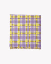 Étole Imprimé Tartan Été - Glycine