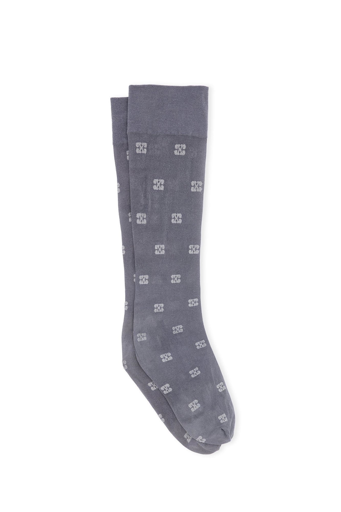 Chaussettes à paillettes en dentelle - Dark Silver