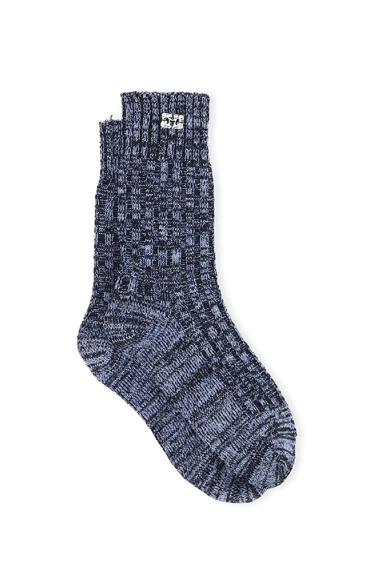 Chaussettes mi-hautes en laine - Dusty Blue
