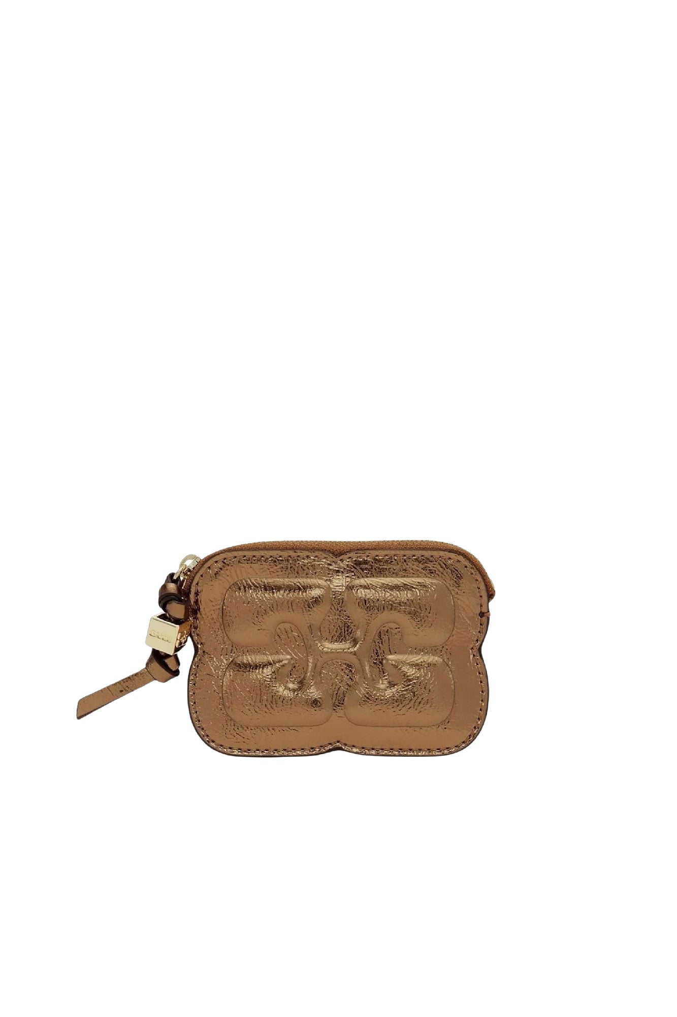 Bou leather zipped wallet - Bronze