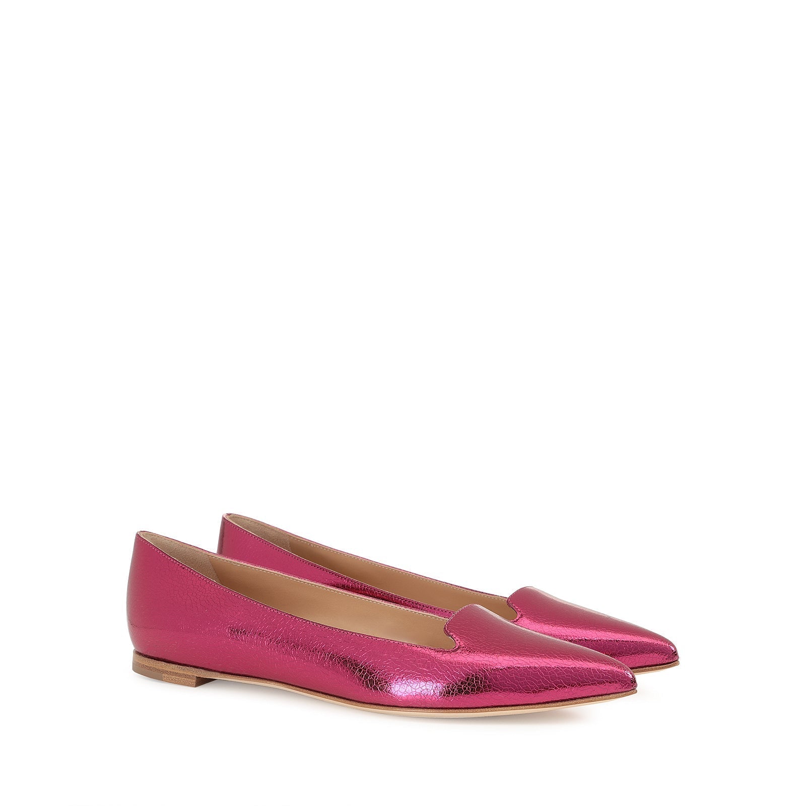 Ballerines Godiva en cuir - Lampone
