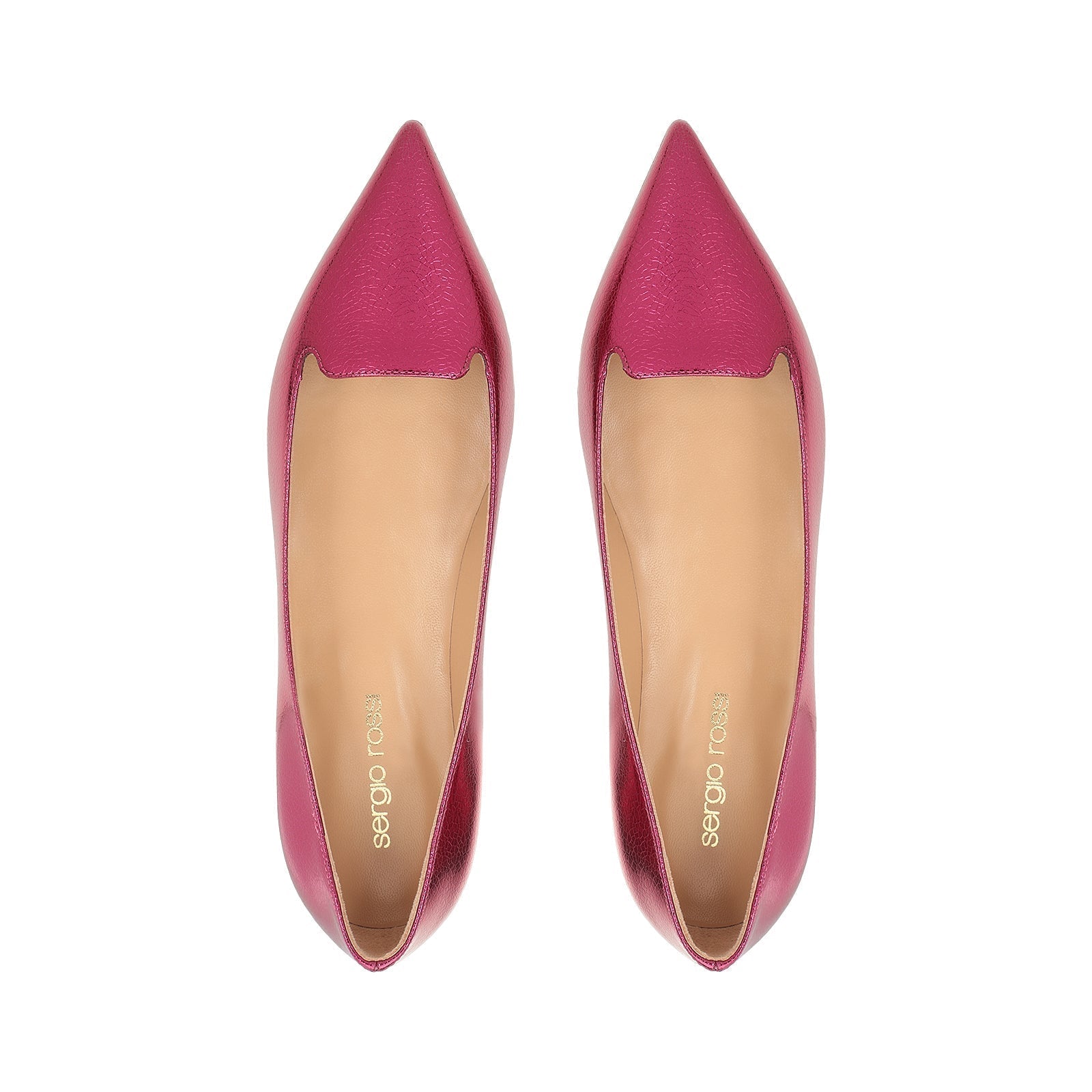 Ballerines Godiva en cuir - Lampone