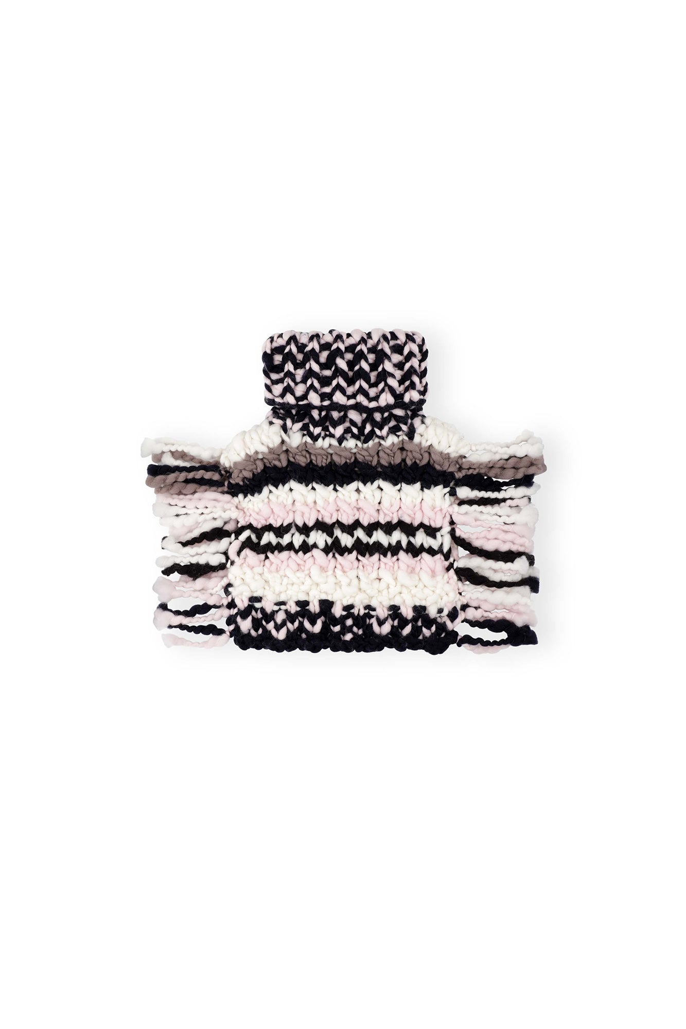 Écharpe à franges en laine - Multicolour