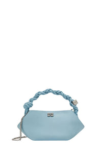 Mini Sac Bou en satin - Icy Blue
