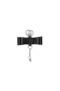 Porte-clés nœud en cuir - Black