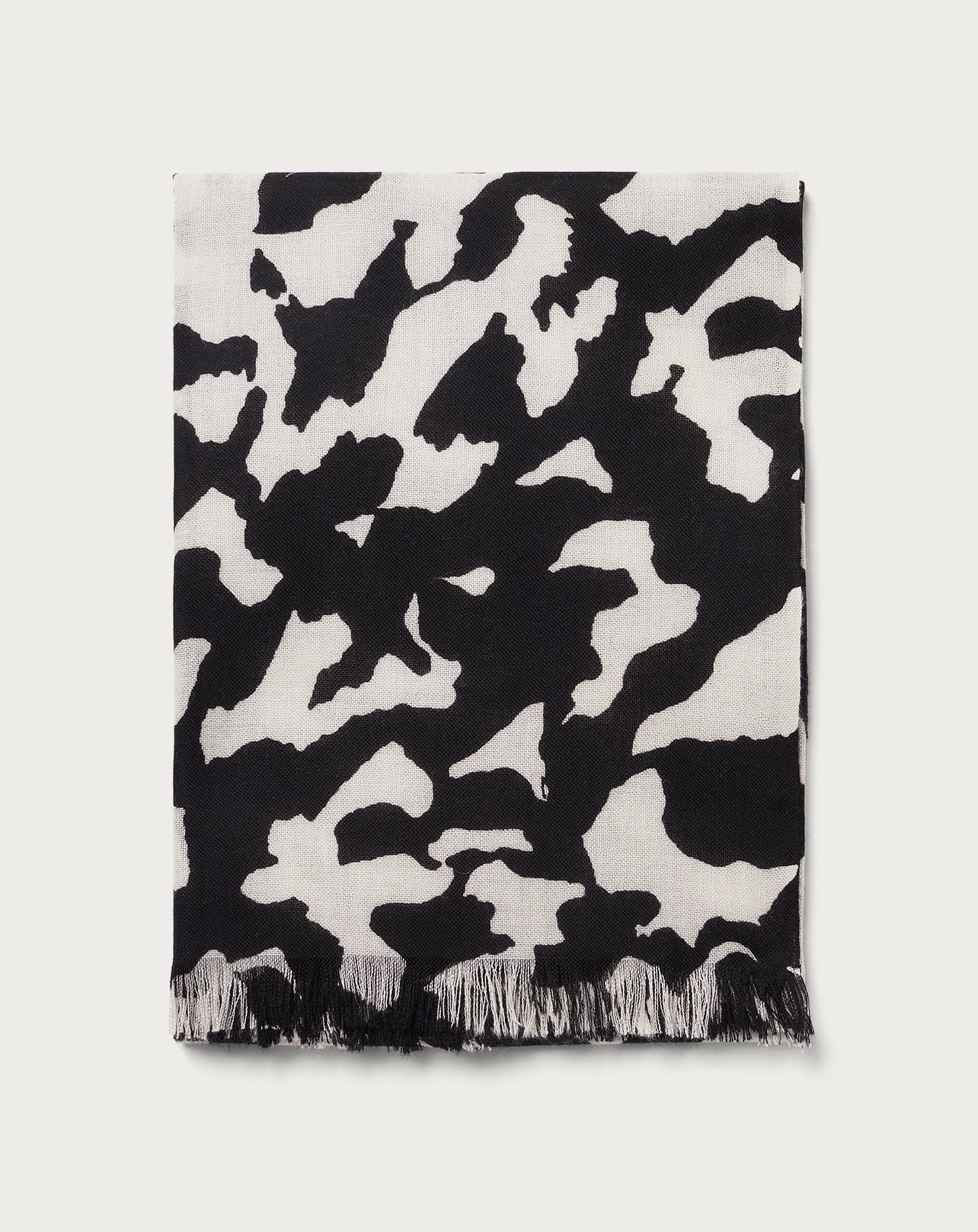 Étole Imprimé Camouflage - Noir