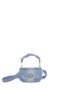 Mini sac à poignée ApoG en denim - Faded Denim