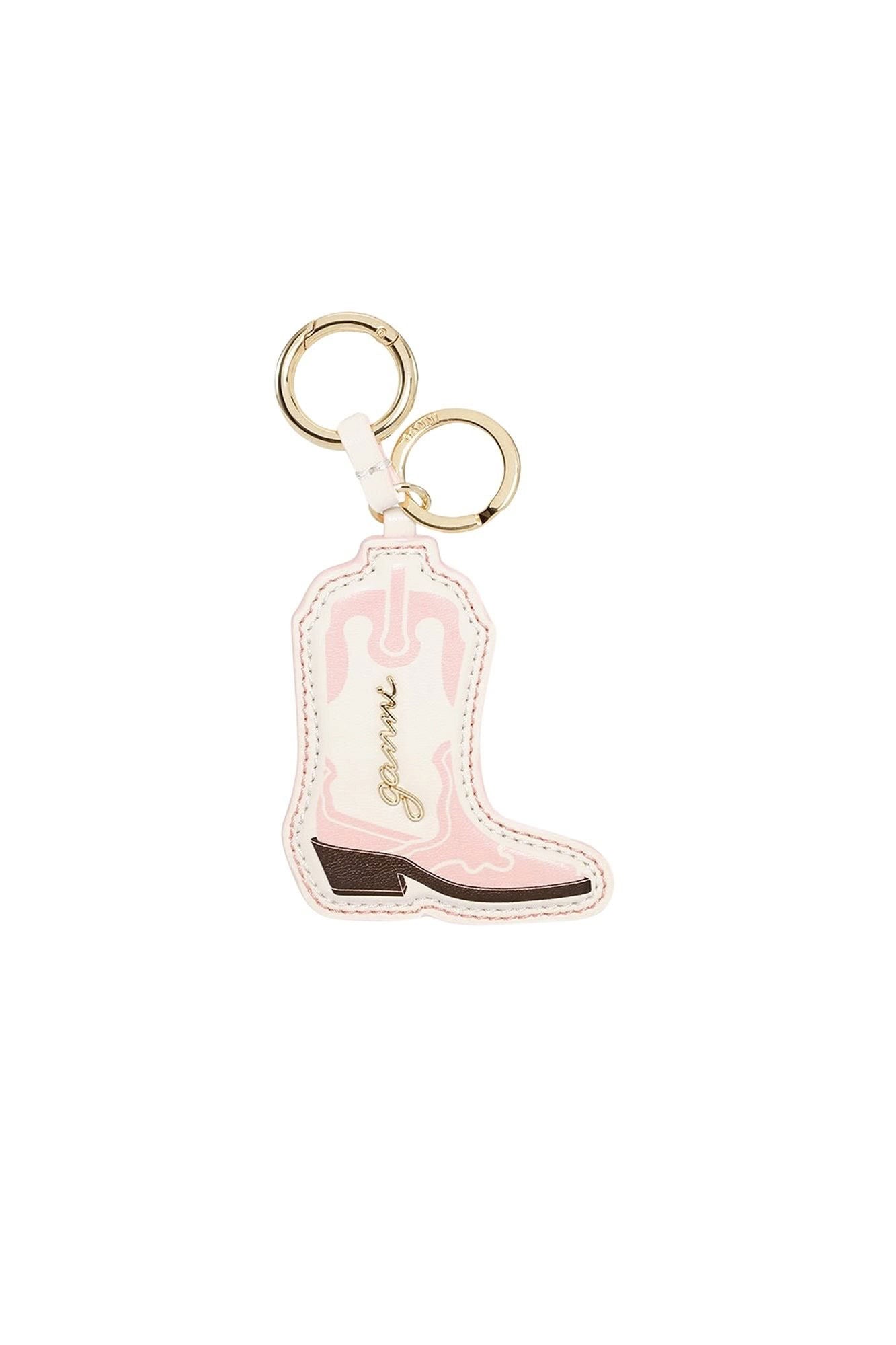 Porte-clés en cuir - Chalk Pink