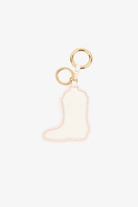 Porte-clés en cuir - Chalk Pink