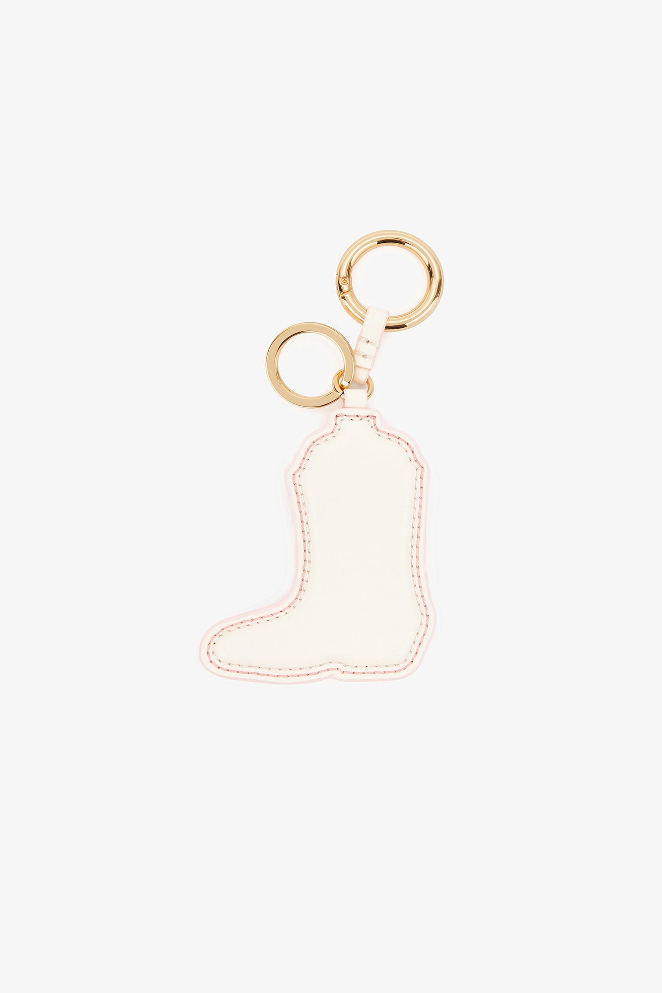 Porte-clés en cuir - Chalk Pink